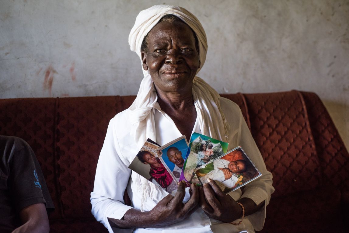 Theresa Wanyama with photos